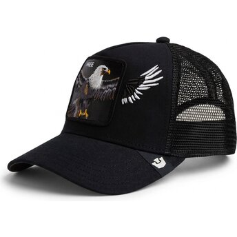 Cappellino trucker nero aquila Wings Free The Farm di Goorin Bros.