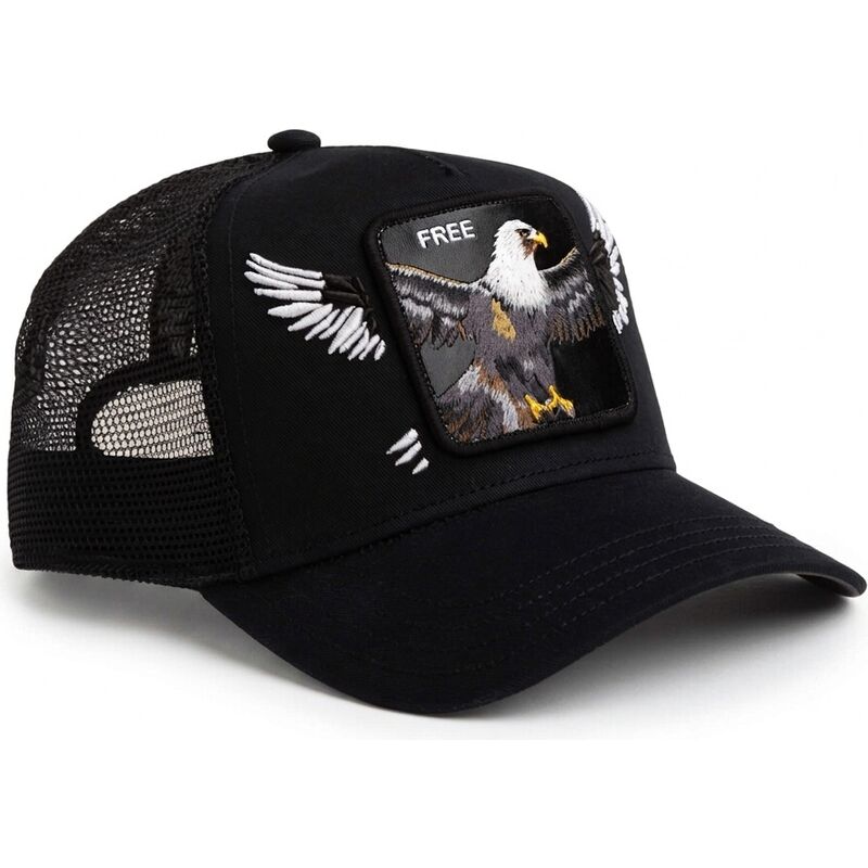 cappellino-trucker-nero-aquila-wings-free-the-farm-di-goorin-bros