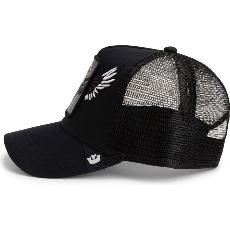 cappellino-trucker-nero-aquila-wings-free-the-farm-di-goorin-bros