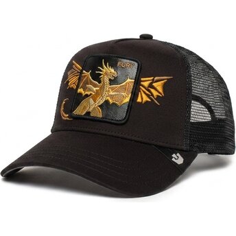 Cappellino trucker nero dragone Wings Fury The Farm di Goorin Bros.