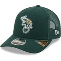 cappellino-trucker-verde-9seventy-stretch-snap-evergreen-di-oakland-athletics-mlb-di-new-era