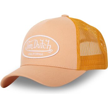 Cappellino trucker arancione per bambino LOF B6C di Von Dutch