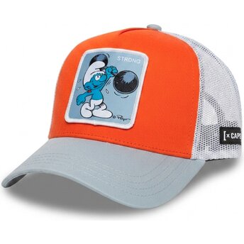 Cappellino trucker multicolore Puffo Forzuto SMU2 STRB I Puffi di Capslab