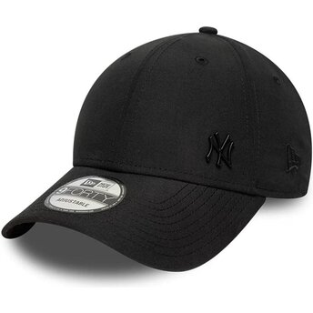 Cappellino curvo nero regolabile 9FORTY Tonal Flawless dei New York Yankees MLB di New Era