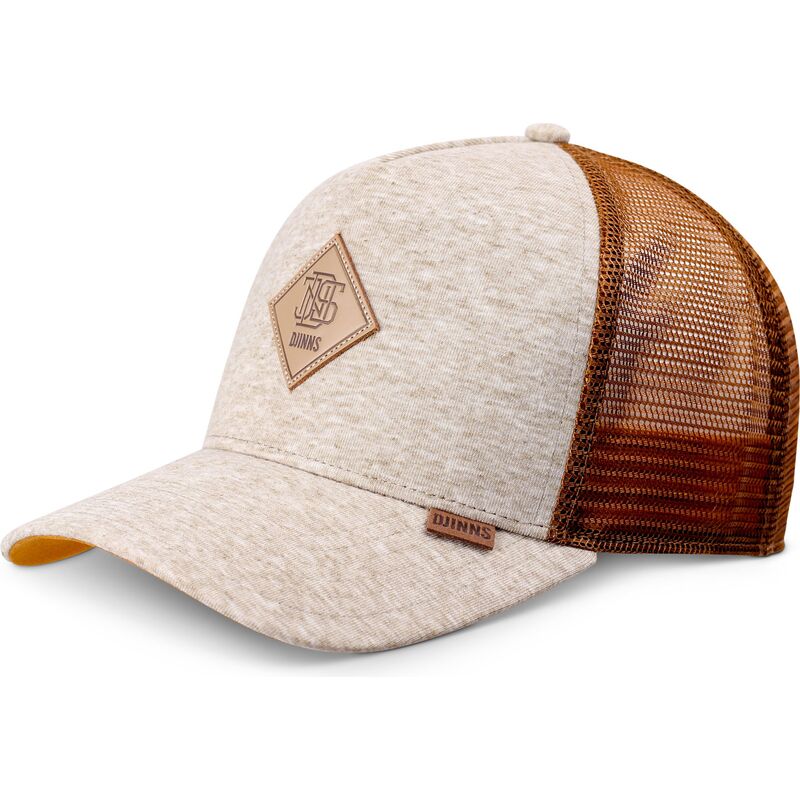 cappellino-trucker-beige-e-marrone-hft-colourmelange-di-djinns