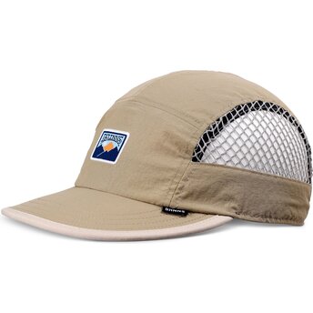 Cappellino trucker piatto beige regolabile Soft BigNet Mountain di Djinns