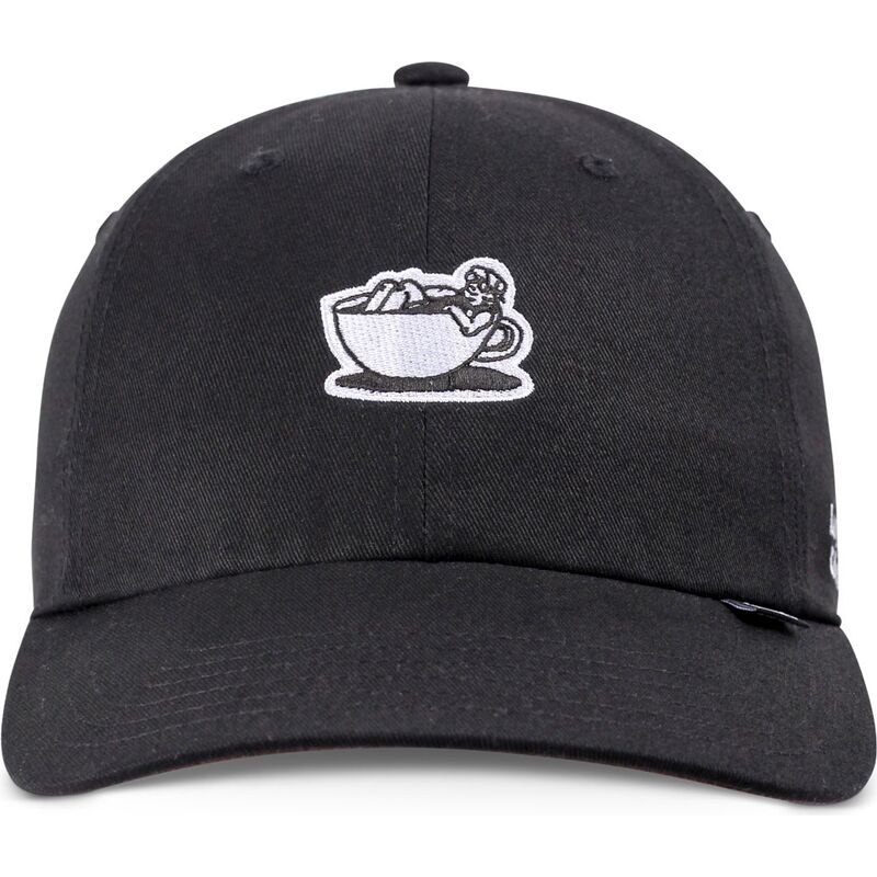 cappellino-curvo-nero-regolabile-guy-in-a-cup-di-djinns