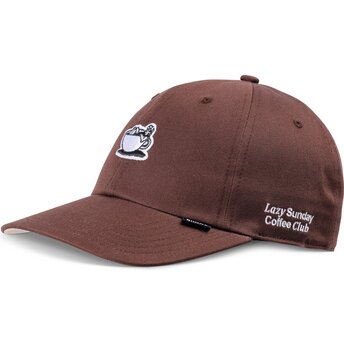 Cappellino curvo marrone regolabile Guy in a Cup di Djinns