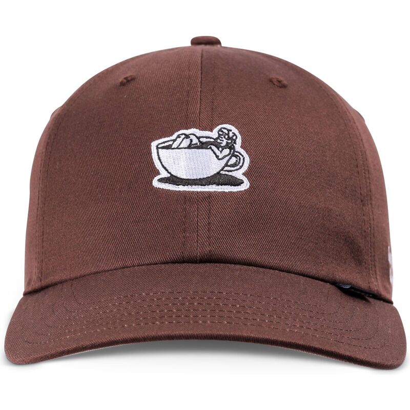 cappellino-curvo-marrone-regolabile-guy-in-a-cup-di-djinns
