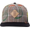 cappello-piatto-grigio-e-nero-snapback-crinklecheck-di-djinns