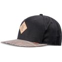 cappello-piatto-nero-e-grigio-snapback-crinklecheck-rev-di-djinns
