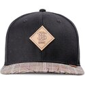 cappello-piatto-nero-e-grigio-snapback-crinklecheck-rev-di-djinns