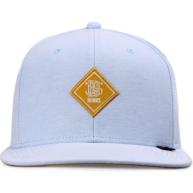cappello-piatto-blu-snapback-con-logo-giallo-oxfordcontra-di-djinns