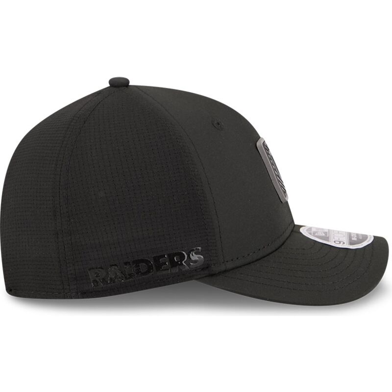 cappellino-curvo-nero-snapback-9forty-m-crown-training-pack-2026-dei-las-vegas-raiders-nfl-di-new-era