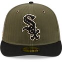 cappellino-curvo-verde-regolabile-59fifty-pre-curved-american-herringbone-dei-chicago-white-sox-mlb-di-new-era
