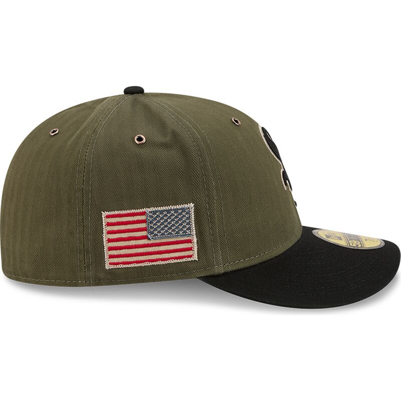 cappellino-curvo-verde-regolabile-59fifty-pre-curved-american-herringbone-dei-chicago-white-sox-mlb-di-new-era