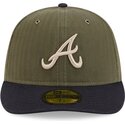 cappellino-curvo-verde-regolabile-59fifty-pre-curved-american-herringbone-di-atlanta-braves-mlb-di-new-era