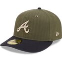 cappellino-curvo-verde-regolabile-59fifty-pre-curved-american-herringbone-di-atlanta-braves-mlb-di-new-era