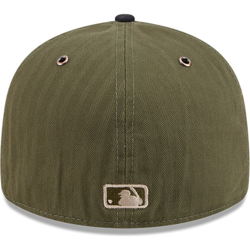 cappellino-curvo-verde-regolabile-59fifty-pre-curved-american-herringbone-di-atlanta-braves-mlb-di-new-era