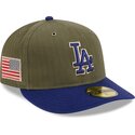 cappellino-curvo-verde-regolabile-59fifty-pre-curved-american-herringbone-dei-los-angeles-dodgers-mlb-di-new-era