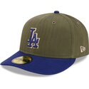 cappellino-curvo-verde-regolabile-59fifty-pre-curved-american-herringbone-dei-los-angeles-dodgers-mlb-di-new-era