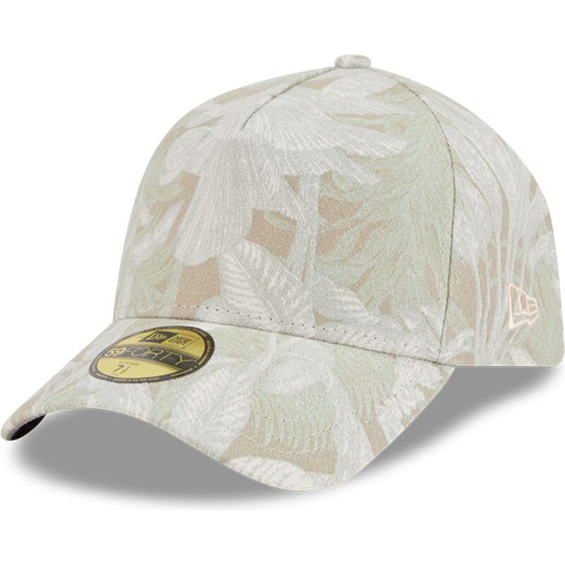 gorra-curva-beige-ajustada-59forty-a-frame-leafy-palm-de-new-era