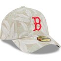 cappellino-curvo-beige-regolabile-59forty-a-frame-leafy-palm-dei-boston-red-sox-mlb-di-new-era