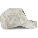cappellino-curvo-beige-regolabile-59forty-a-frame-leafy-palm-di-chicago-bulls-nba-di-new-era