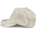 cappellino-curvo-beige-regolabile-59forty-a-frame-leafy-palm-di-chicago-white-sox-mlb-di-new-era
