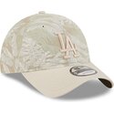 cappellino-curvo-beige-regolabile-9twenty-leafy-palm-dei-los-angeles-dodgers-mlb-di-new-era
