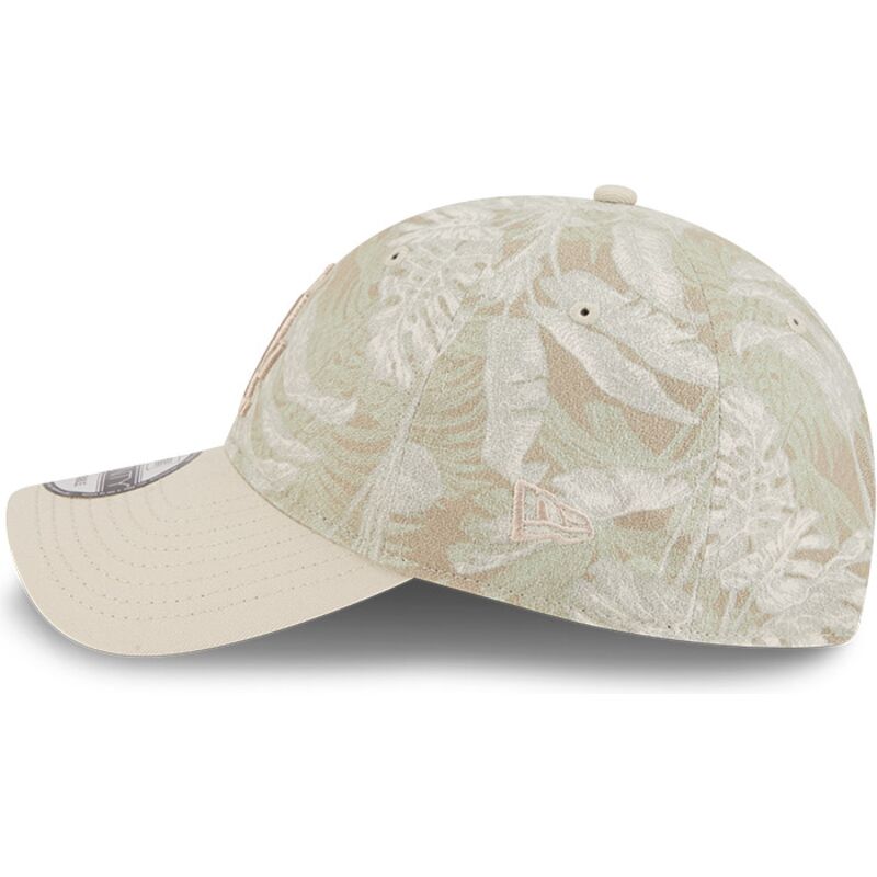 cappellino-curvo-beige-regolabile-9twenty-leafy-palm-dei-los-angeles-dodgers-mlb-di-new-era