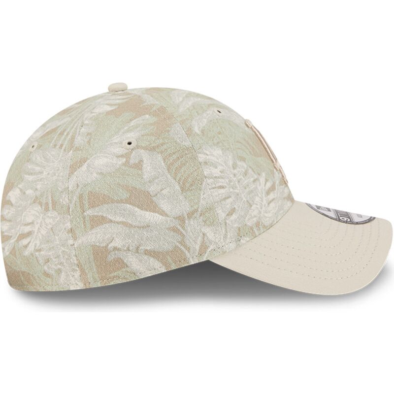cappellino-curvo-beige-regolabile-9twenty-leafy-palm-dei-los-angeles-dodgers-mlb-di-new-era