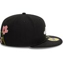 cappello-piatto-nero-aderente-59fifty-floral-emb-di-new-era