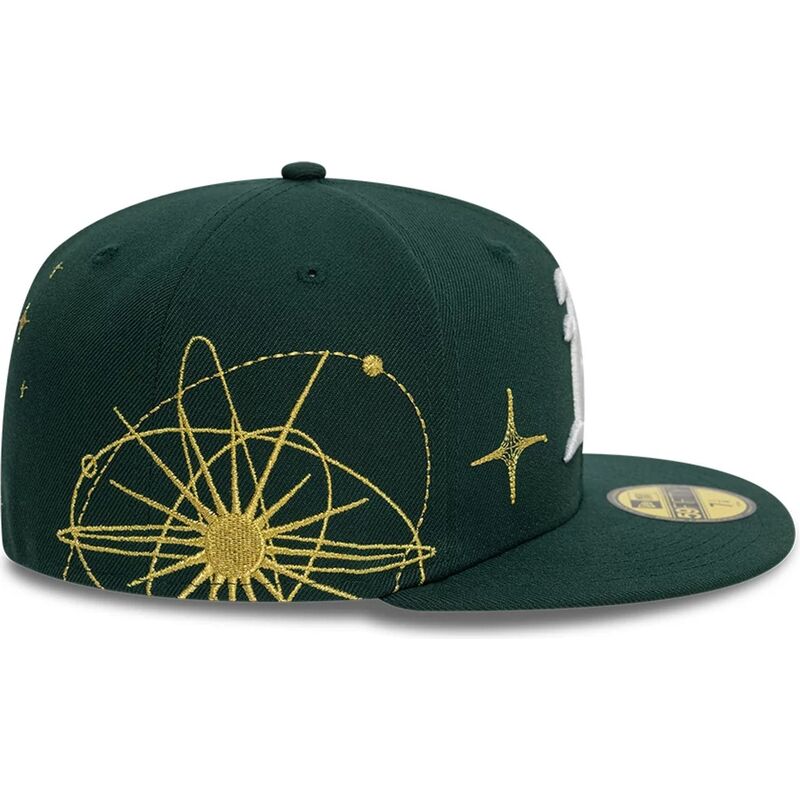cappello-piatto-verde-regolabile-59fifty-zodiac-di-oakland-athletics-mlb-di-new-era