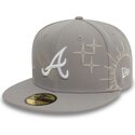 cappello-piatto-grigio-aderente-59fifty-zodiac-di-atlanta-braves-mlb-di-new-era