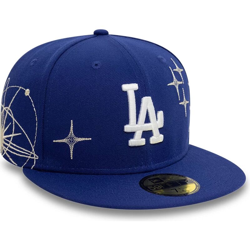 cappello-piatto-blu-regolabile-59fifty-zodiac-dei-los-angeles-dodgers-mlb-di-new-era