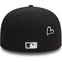 cappello-piatto-nero-aderente-59fifty-heart-icon-dei-chicago-white-sox-mlb-di-new-era
