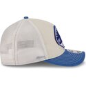 cappellino-trucker-beige-e-blu-9forty-m-crown-a-frame-fray-dei-los-angeles-dodgers-mlb-di-new-era