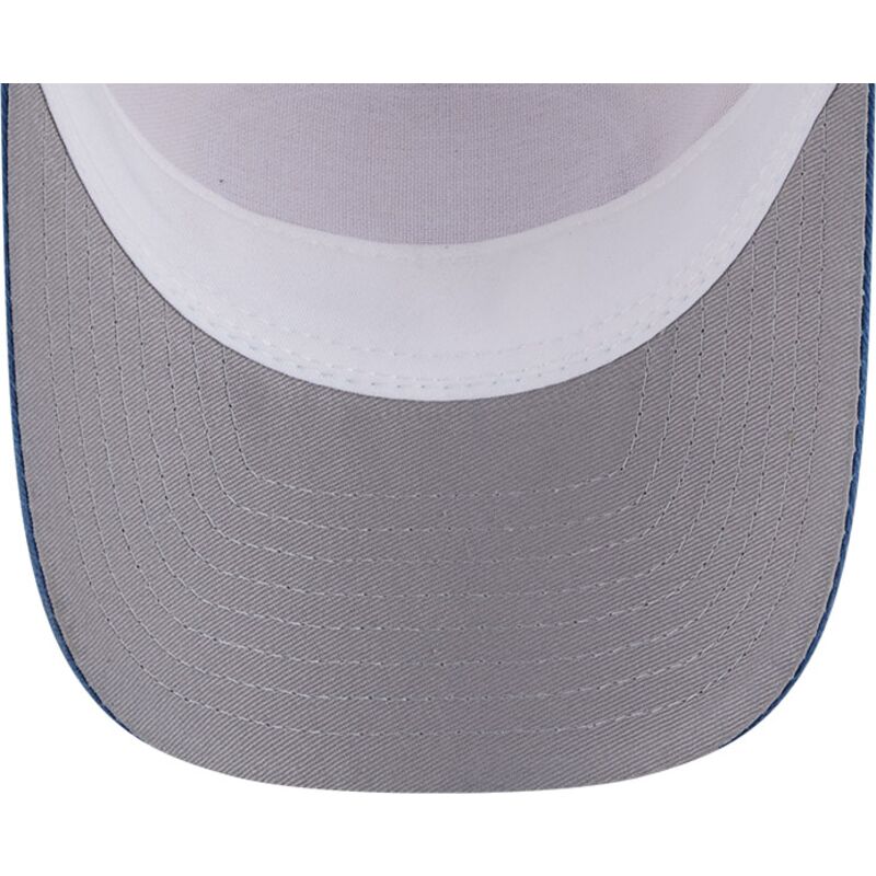 cappellino-trucker-beige-e-blu-9forty-m-crown-a-frame-fray-dei-los-angeles-dodgers-mlb-di-new-era