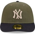 cappellino-curvo-verde-regolabile-59fifty-pre-curved-american-herringbone-dei-new-york-yankees-mlb-di-new-era