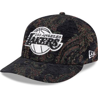 Cappellino curvo multicolore regolabile 59FIFTY Pre-Curved Jacquard Chenille dei Los Angeles Lakers NBA di New Era