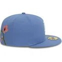 cappello-piatto-blu-regolabile-59fifty-floral-dei-los-angeles-dodgers-mlb-di-new-era
