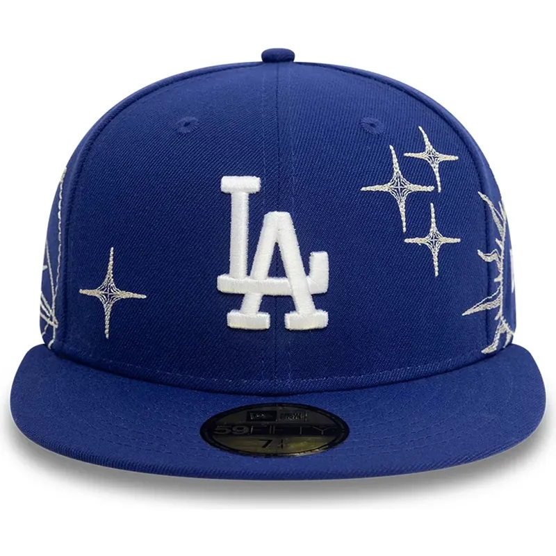 cappello-piatto-blu-regolabile-59fifty-zodiac-dei-los-angeles-dodgers-mlb-di-new-era