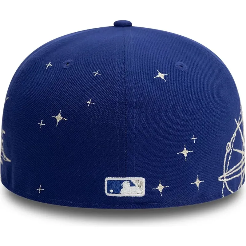 cappello-piatto-blu-regolabile-59fifty-zodiac-dei-los-angeles-dodgers-mlb-di-new-era