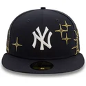 cappello-piatto-blu-marino-regolabile-59fifty-zodiac-dei-new-york-yankees-mlb-di-new-era