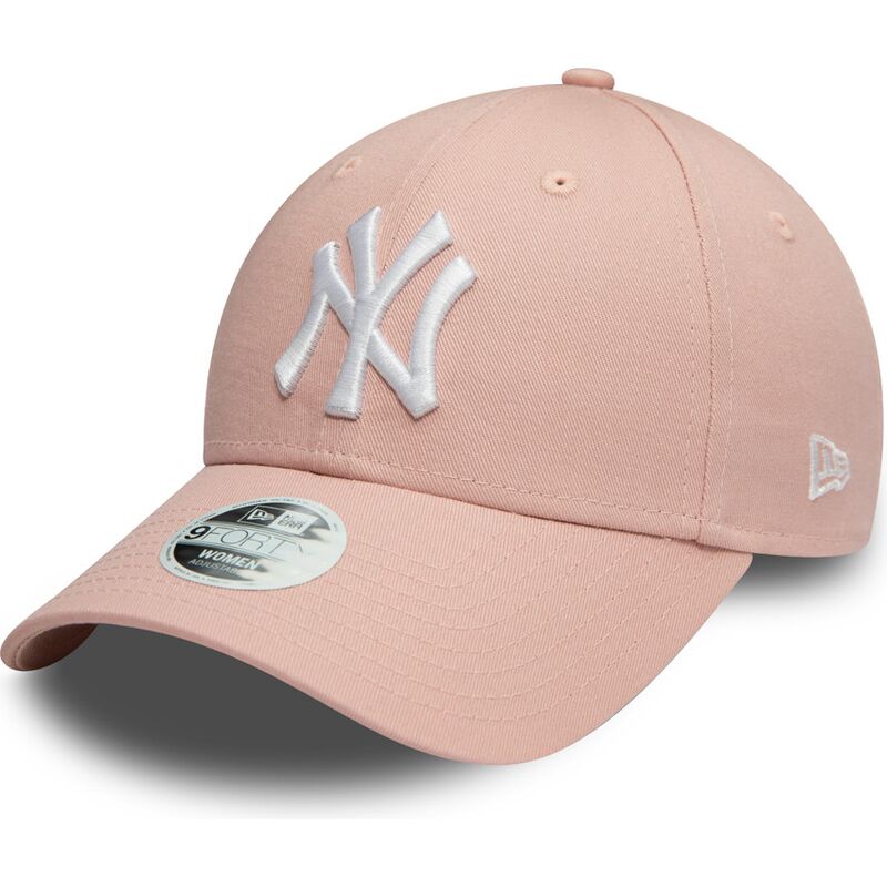 cappellino-curvo-rosa-regolabile-da-donna-9forty-colour-essential-dei-new-york-yankees-mlb-di-new-era