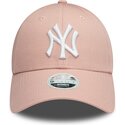 cappellino-curvo-rosa-regolabile-da-donna-9forty-colour-essential-dei-new-york-yankees-mlb-di-new-era