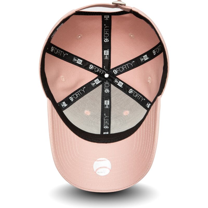 cappellino-curvo-rosa-regolabile-da-donna-9forty-colour-essential-dei-new-york-yankees-mlb-di-new-era