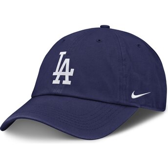 Cappellino curvo blu regolabile per bambino Club Unstructured Organic Cotton dei Los Angeles Dodgers MLB di Nike