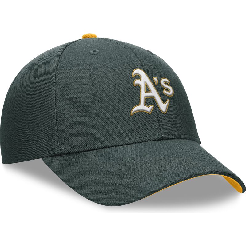 cappellino-curvo-verde-regolabile-per-bambino-dri-fit-club-structured-degli-oakland-athletics-mlb-di-nike